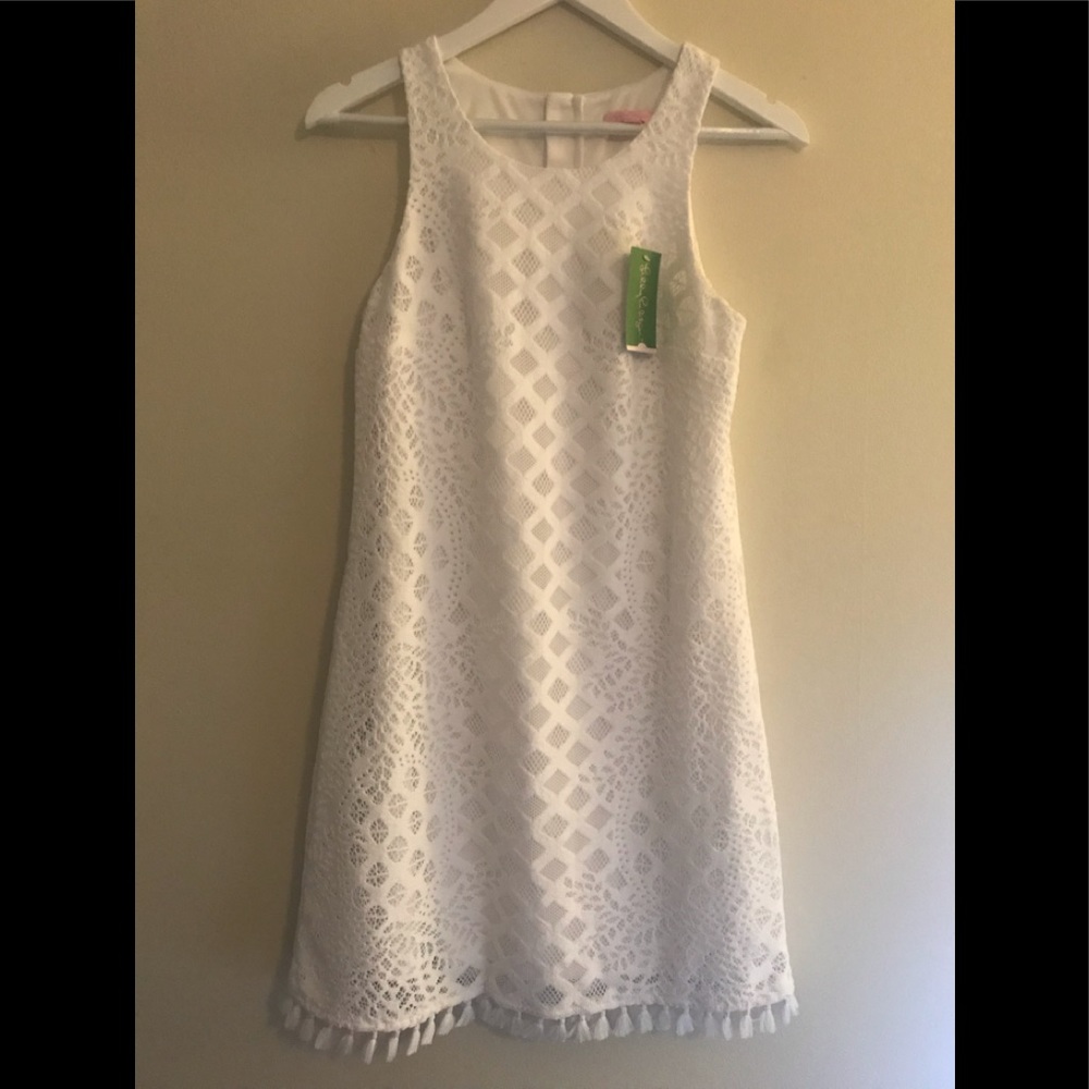 lilly pulitzer white dress margate. Brand new